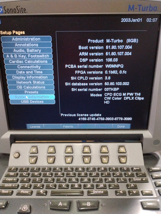 Sonosite M-Turbo Ultrasound