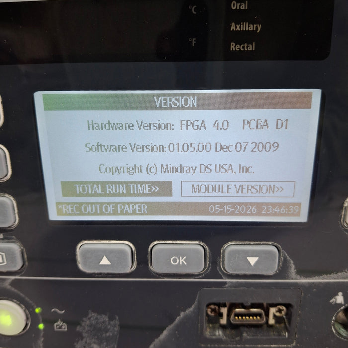Mindray Datascope Accutorr V Vital Signs Monitor