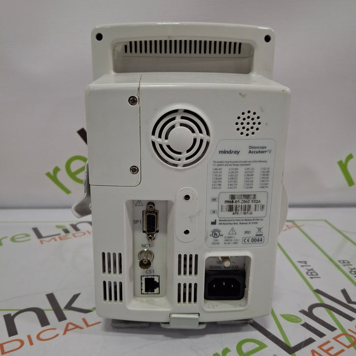 Mindray Datascope Accutorr V Vital Signs Monitor