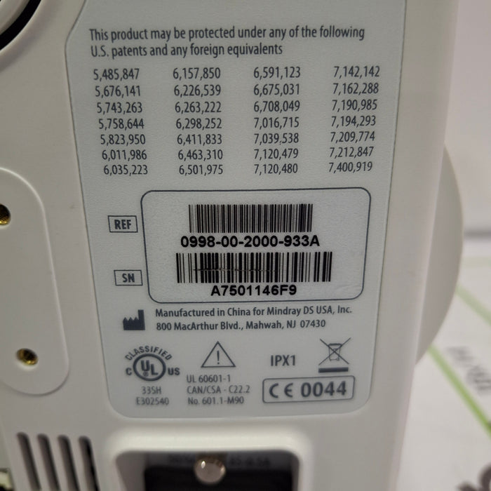 Mindray Datascope Accutorr V Vital Signs Monitor
