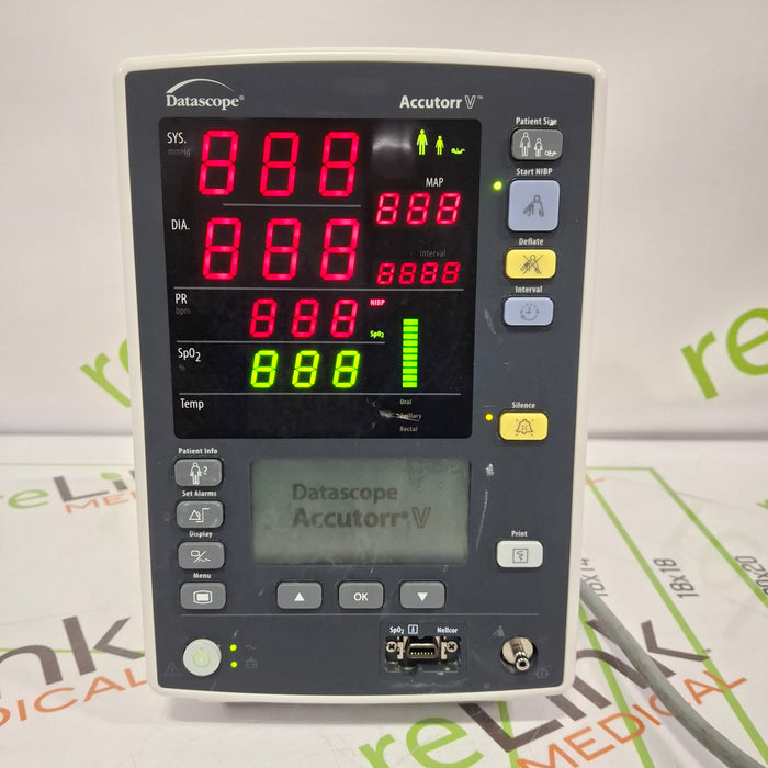 Mindray Datascope Accutorr V Vital Signs Monitor