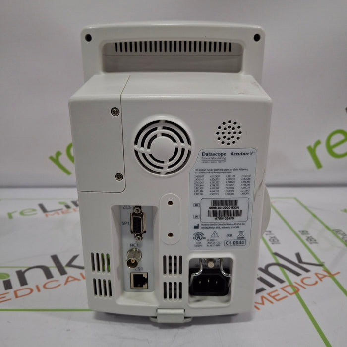 Mindray Datascope Accutorr V Vital Signs Monitor