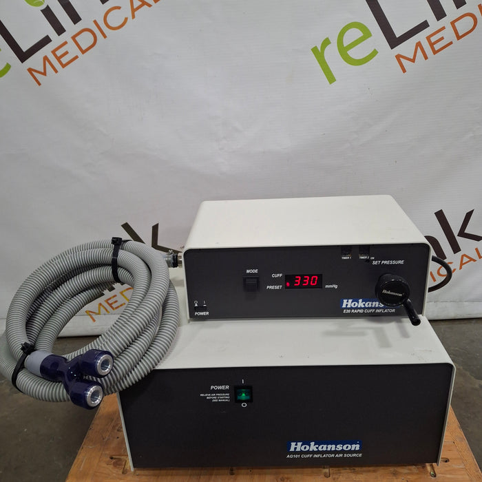 Hokanson Vascular Instruments E20 Rapid Cuff Inflator w/ AG101 Air Source