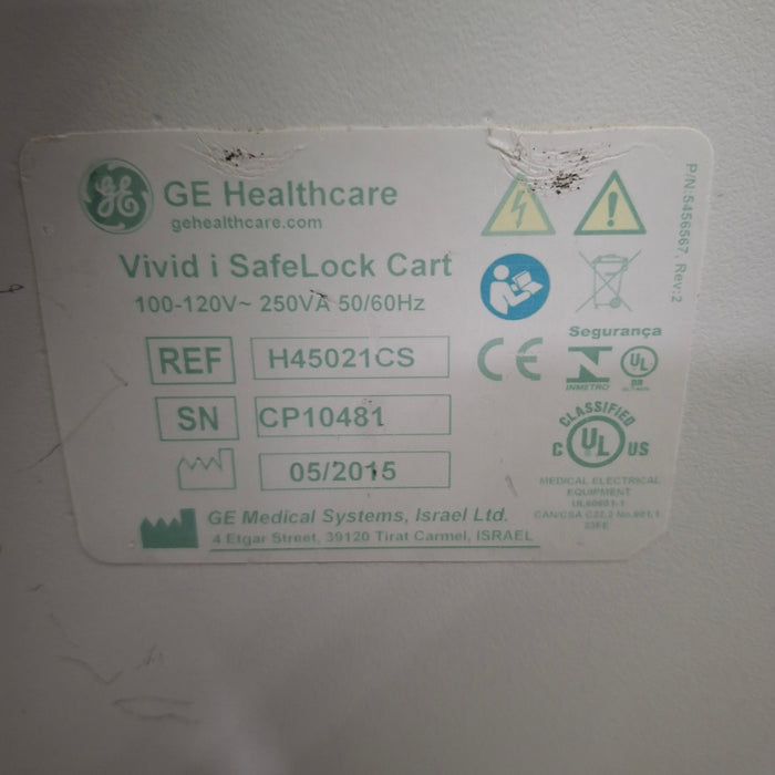 GE Healthcare Vivid i Ultrasound Cart