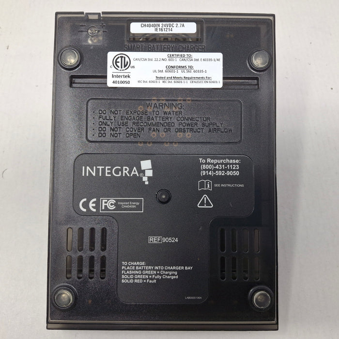 Integra Biosciences Corp 90524 Dual Bay Battery Charger