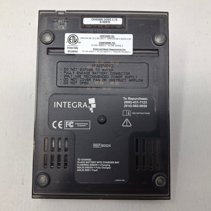 Integra Biosciences Corp 90524 Dual Bay Battery Charger