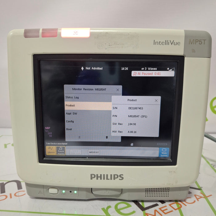 Philips IntelliVue MP5T Patient Monitor
