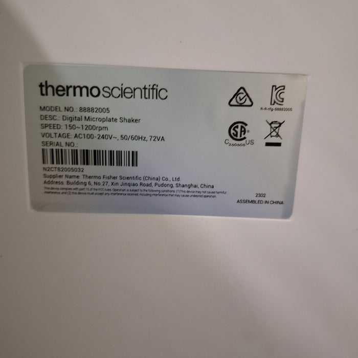 Thermo Scientific 88882005 Digital Microplate Shaker