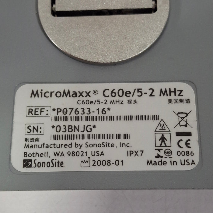 Sonosite MicroMaxx C60e/5-2 MHz Curved Array Transducer