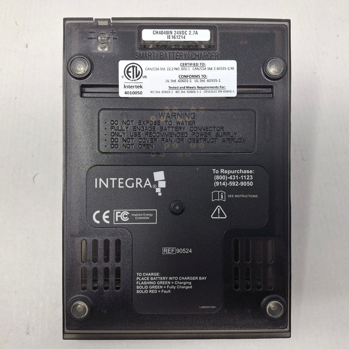 Integra Biosciences Corp 90524 Dual Bay Battery Charger