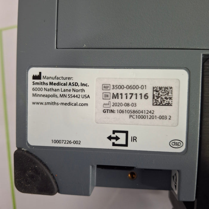 Smiths Medical Medfusion 3500 Version 6 Syringe Infusion Pump