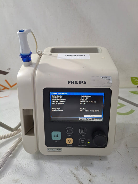 Philips SureSigns VS2+ Vital Signs Monitor