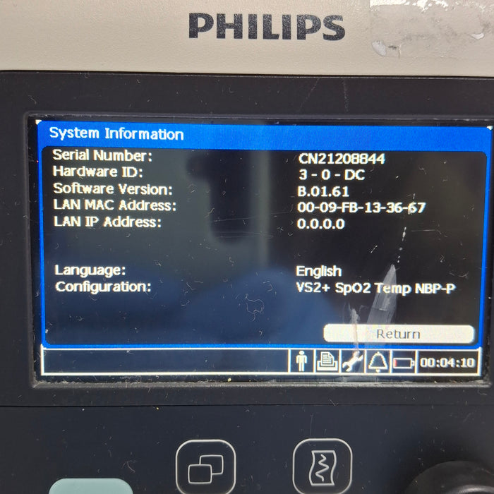 Philips SureSigns VS2+ Vital Signs Monitor
