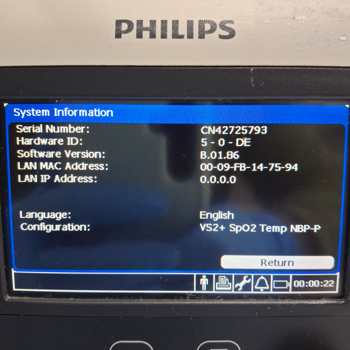 Philips SureSigns VS2+ Vital Signs Monitor