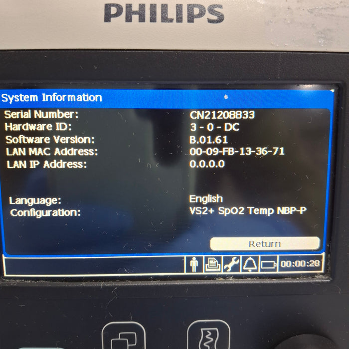 Philips SureSigns VS2+ Vital Signs Monitor
