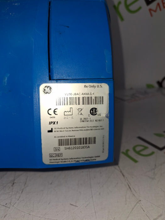 GE Healthcare Dinamap V100 - NIBP, SpO2, Temp Vital Signs Monitor