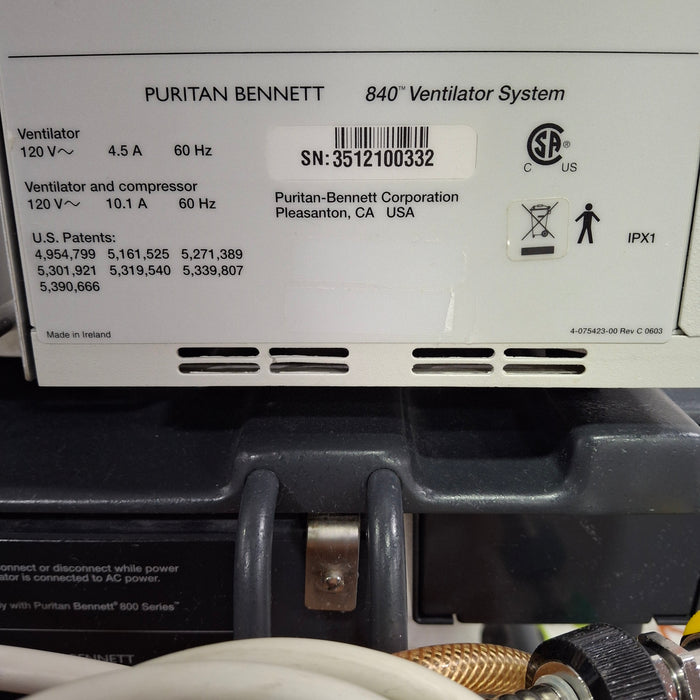 Puritan Bennett 840 Ventilator without Compressor