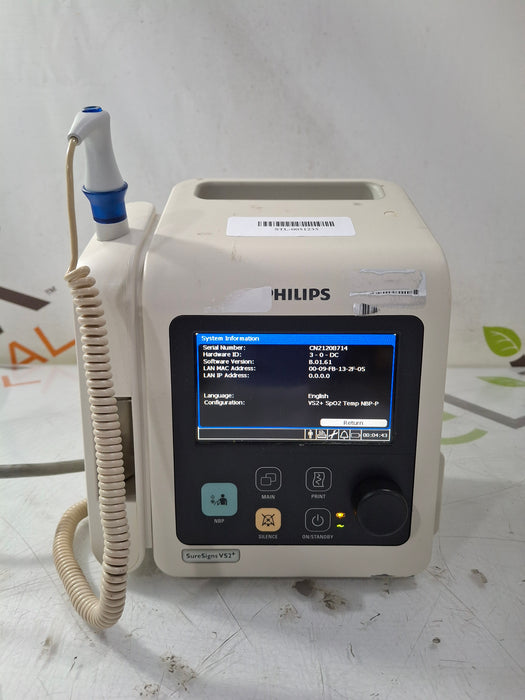 Philips SureSigns VS2+ Vital Signs Monitor