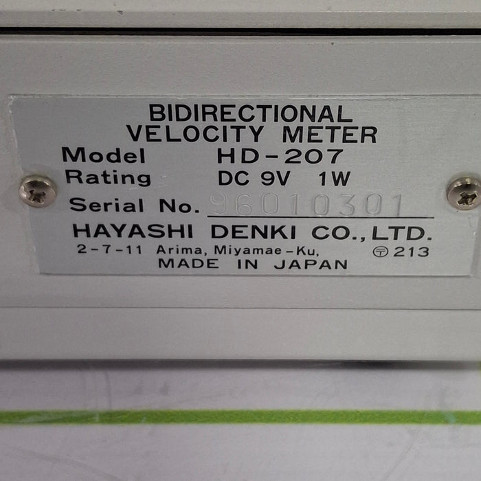 Hadeco HD-207 Bidirectional Velocity Meter
