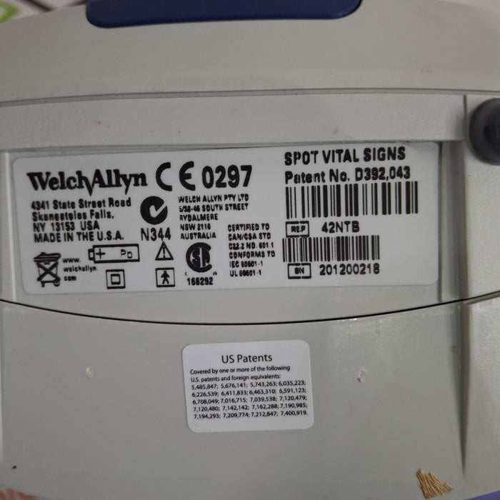 Welch Allyn Spot 420 - NIBP, Temp, Nellcor SpO2 Vital Signs Monitor