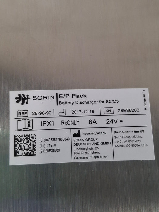 Sorin Group USA, Inc. S5/C5 Battery Discharger