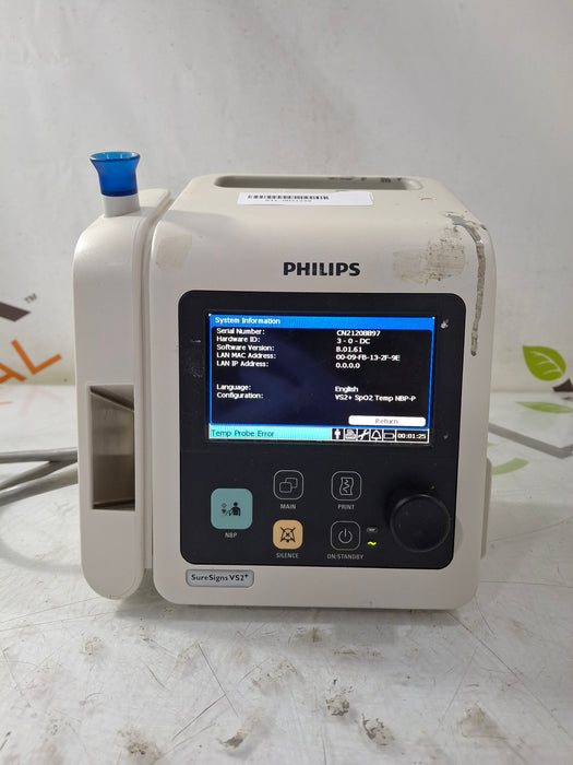 Philips SureSigns VS2+ Vital Signs Monitor