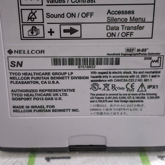 Nellcor N-85 Pulse Oximeter