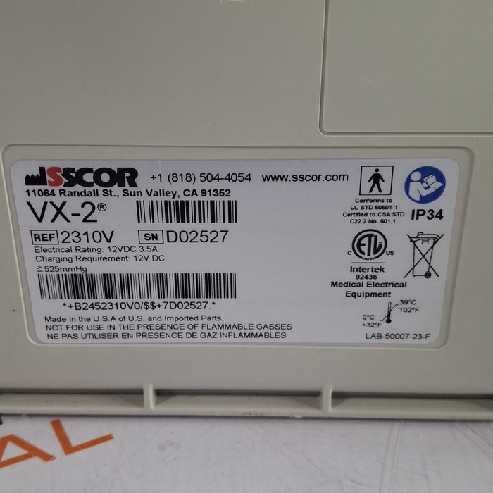 SSCOR, Inc. VX-2 Pump