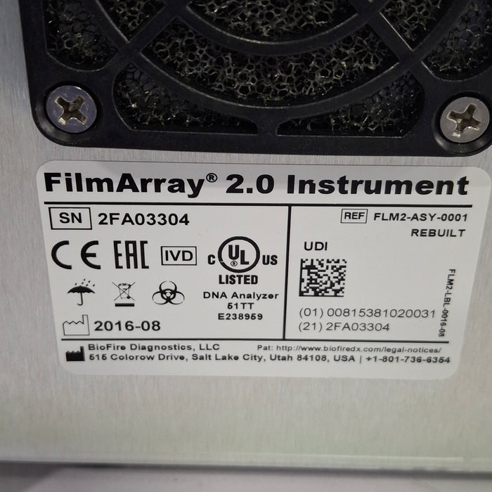 BioFire Diagnostics FilmArray 2.0 PCR System