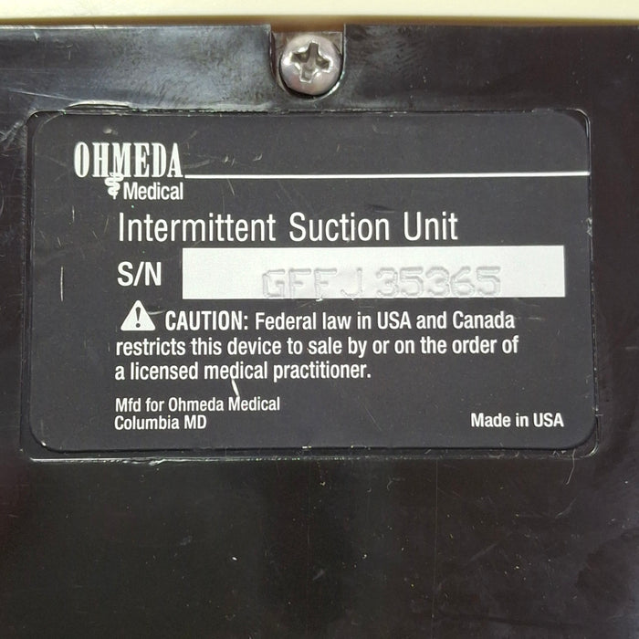 Ohmeda Medical 200 Intermittent Suction Unit