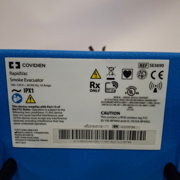 Covidien Covidien RapidVac SE3690 Smoke Evacuator Surgical Equipment reLink Online