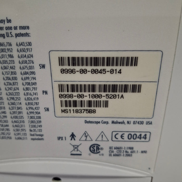 Datascope Spectrum w/CO2 Patient Monitor