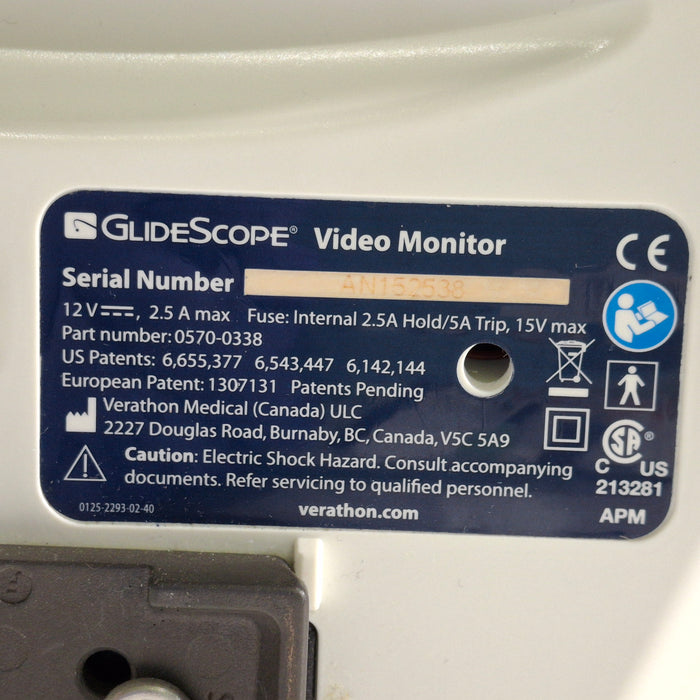Verathon Medical, Inc Glidescope Video Laryngoscope
