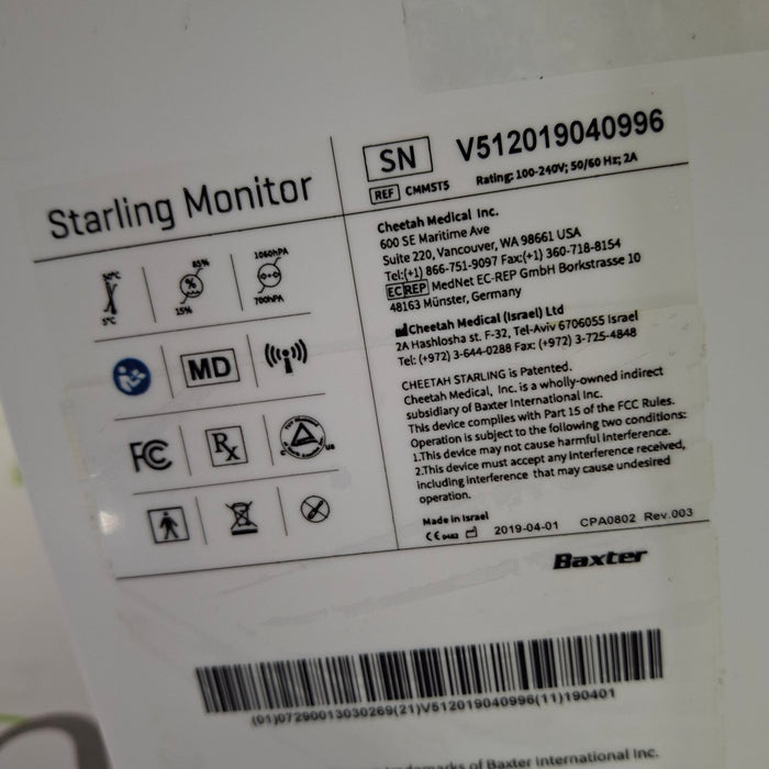 Baxter Starling CMMST5 Monitor