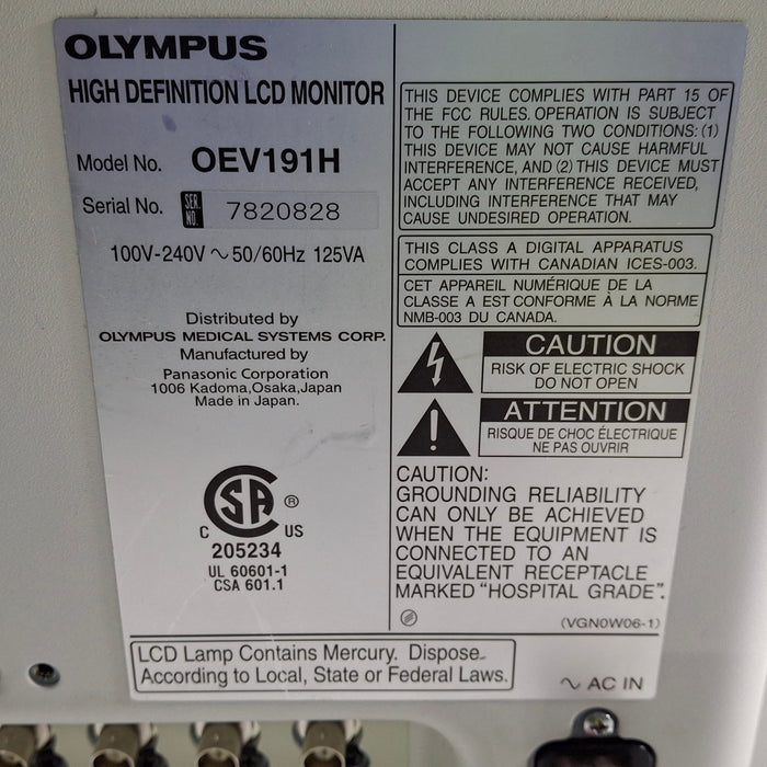 Olympus OEV191H Medical Display