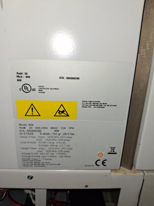 Thermo Scientific Forma 909 Ultra-Low Freezer