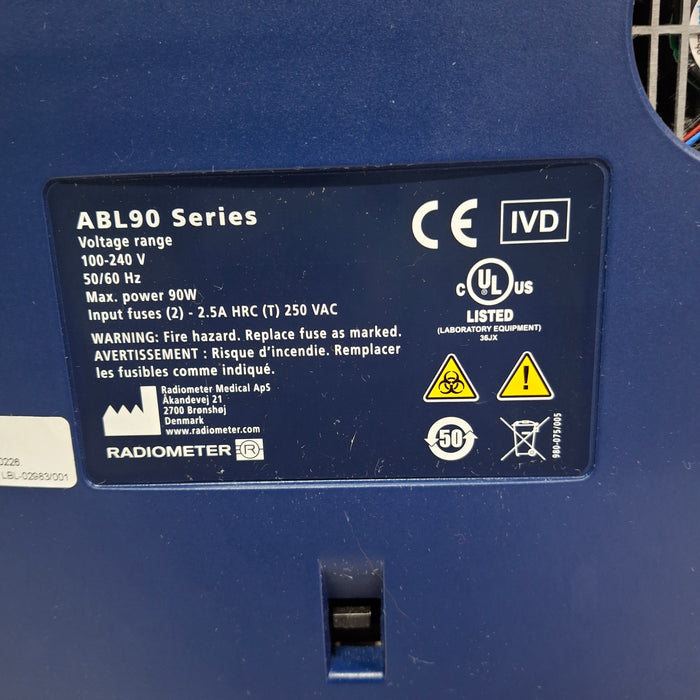Radiometer ABL90 Flex Plus Blood Gas Analyzer