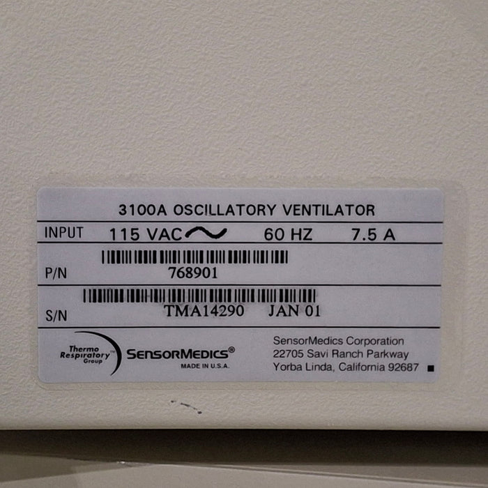 CareFusion CareFusion SensorMedics 3100A Oscillatory Ventilator Respiratory reLink Online