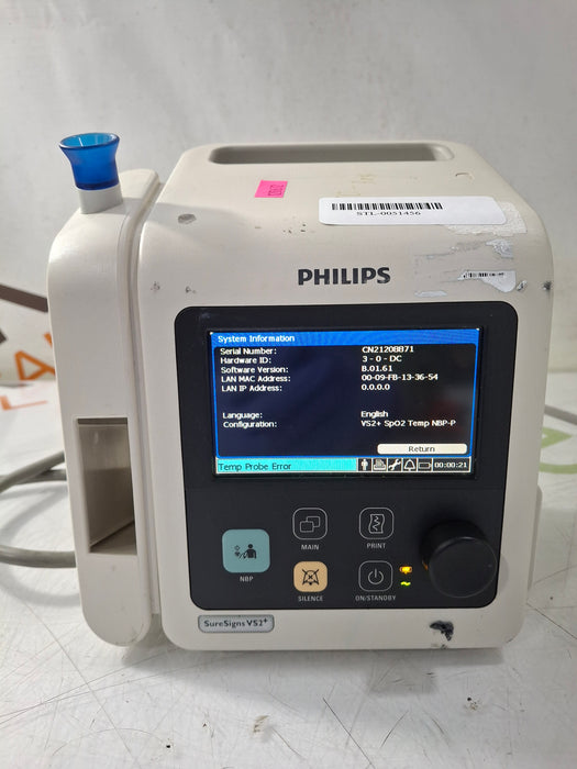 Philips SureSigns VS2+ Vital Signs Monitor