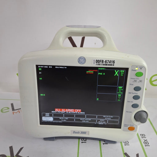 GE Healthcare GE Healthcare Dash 3000 - GE/Nellcor SpO2 Patient Monitor Patient Monitors reLink Online