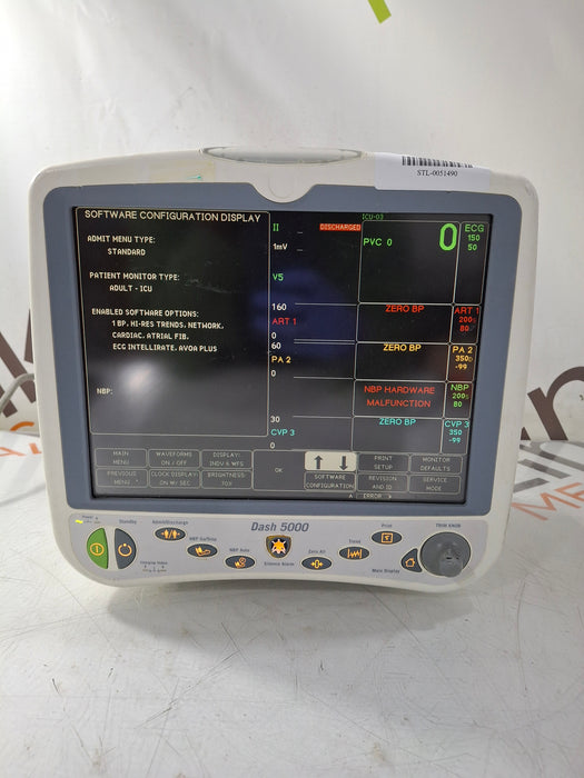 GE Healthcare Dash 5000 - Masimo SpO2 Patient Monitor