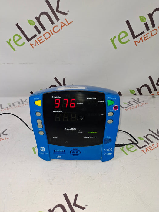GE Healthcare GE Healthcare Dinamap V100 - NIBP, SpO2 Vital Signs Monitor Patient Monitors reLink Online