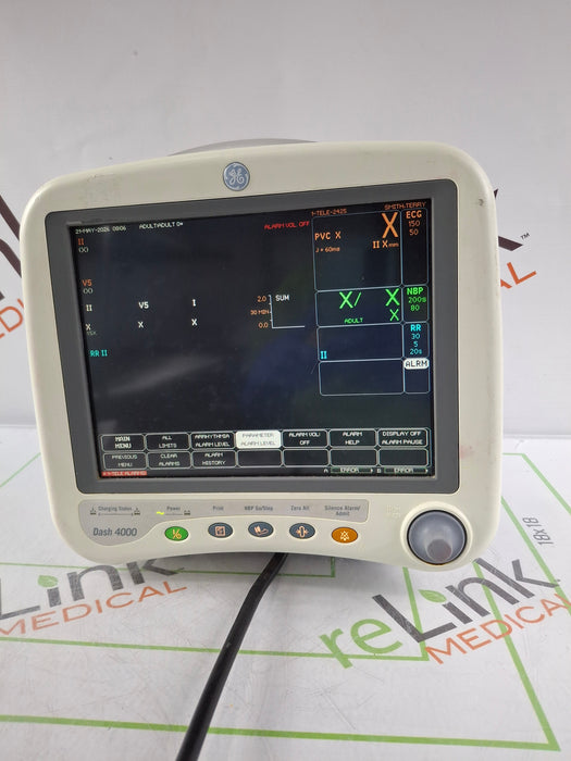 GE Healthcare GE Healthcare Dash 4000 - GE/Nellcor SpO2 Patient Monitor Patient Monitors reLink Online