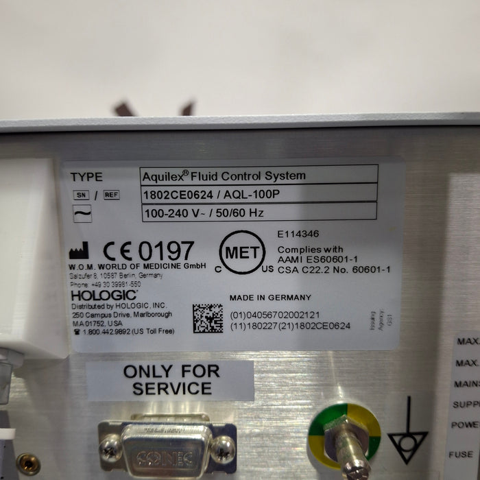 Hologic, Inc. Hologic, Inc. Aquilex Fluid Control System Surgical Equipment reLink Online