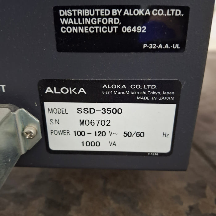 Aloka Prosound 3500 SSD Ultrasound