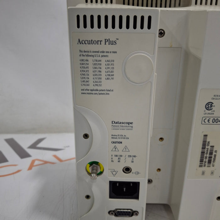 Datascope Accutorr Plus Vital Signs Monitor