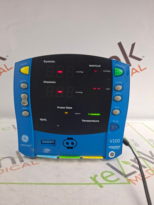 GE Healthcare GE Healthcare Dinamap V100 - NIBP, SpO2 Vital Signs Monitor Patient Monitors reLink Online