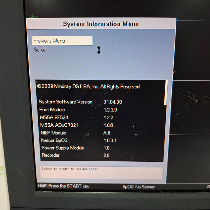 Mindray Passport V Patient Monitor