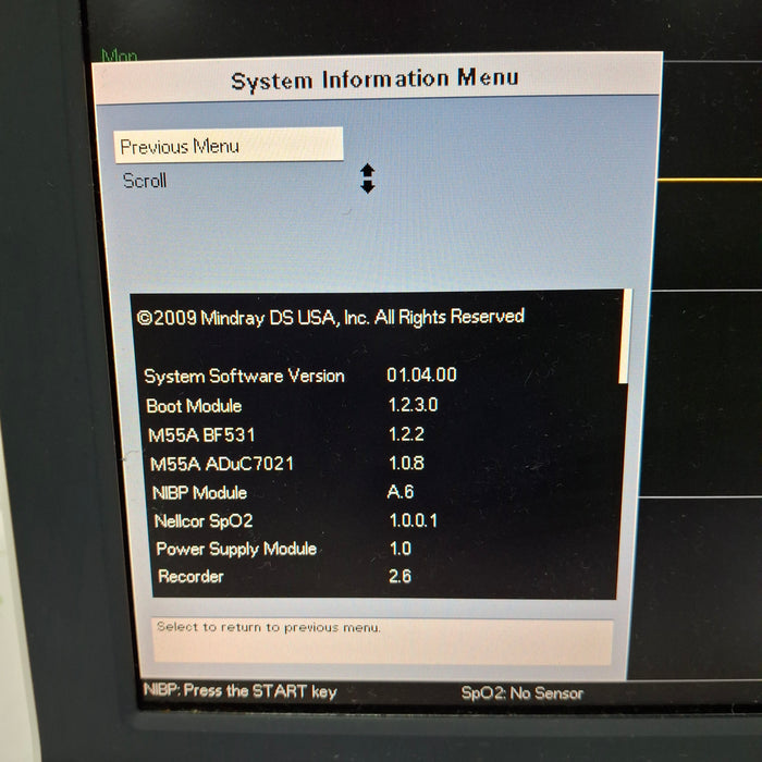 Mindray Passport V Patient Monitor