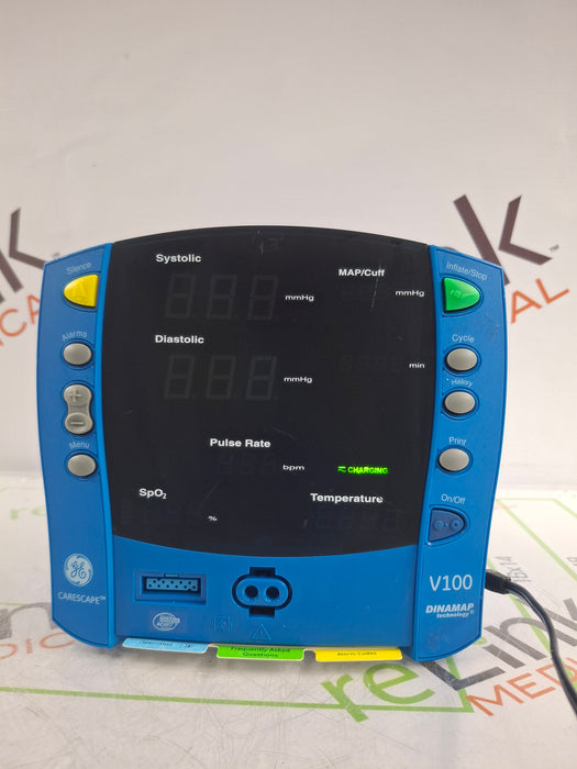 GE Healthcare GE Healthcare Dinamap V100 - NIBP, SpO2 Vital Signs Monitor Patient Monitors reLink Online